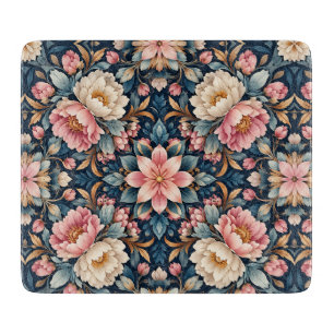 Tabla De Cortar Calidoscopio floral moderno simétrico