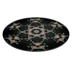 Tabla De Cortar Calidoscopio Nocturno de Terciopelo