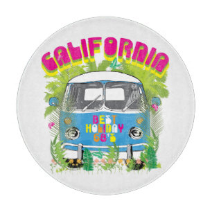 Tabla De Cortar California que practica surf a Van