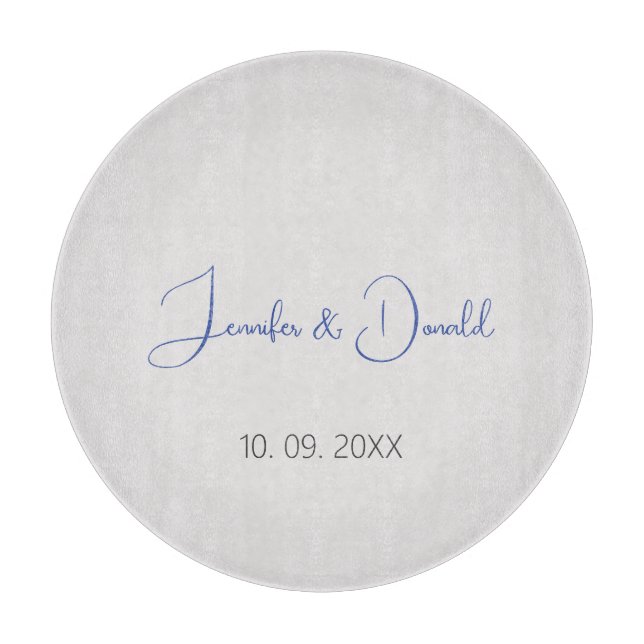 Tabla De Cortar Caligrafía clásica de moda guión sencillo personal (Anverso)