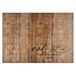 Tabla De Cortar Caligrafía moderna personalizada