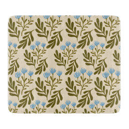 Tabla De Cortar  Calm and Natural: Blue Flower Seamless Pattern