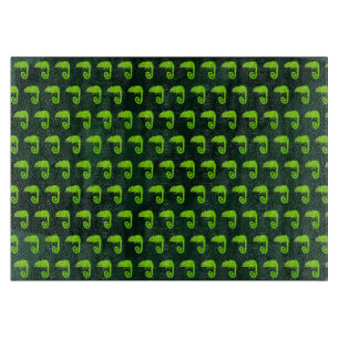 Tabla De Cortar Camaleón verde lindo