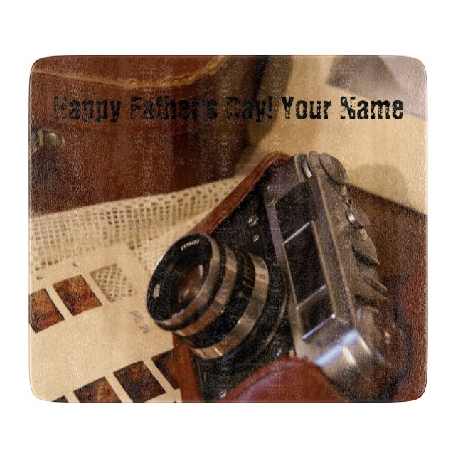 Tabla De Cortar Cámara fotográfica analógica retro (Anverso)