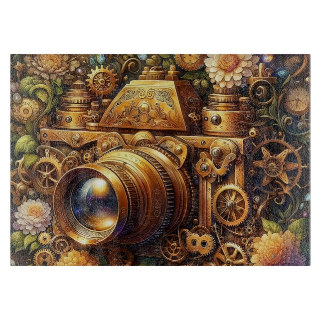 Tabla de cortar cámara Steampunk (Anverso)