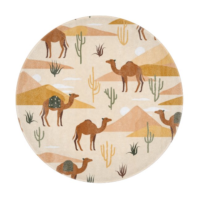 Tabla De Cortar Camels Dunes Cacti: el desierto sin mar (Anverso)