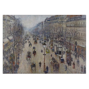 Tabla De Cortar Camille Pissarro - Boulevard Montmartre, mañana