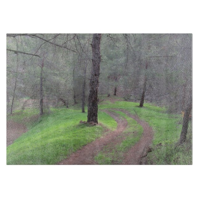 Tabla De Cortar Camino de Pine Forest (Anverso)