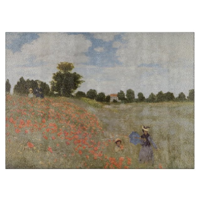 Tabla De Cortar Campo de los Coppies Claude Monet (Anverso)