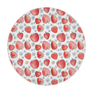 Tabla De Cortar Campos de fresa: Frescura de verano