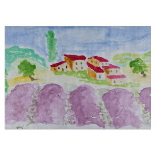 Tabla De Cortar Campos de lavanda Abbaye de Senanque Provenza