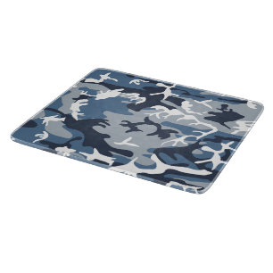 Tabla De Cortar Camuflaje azul de nieve en invierno, ejército