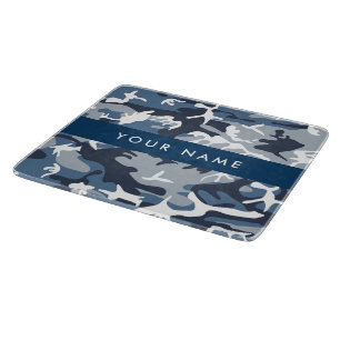 Tabla De Cortar Camuflaje Azul Nieve de Invierno Personaliza tu no