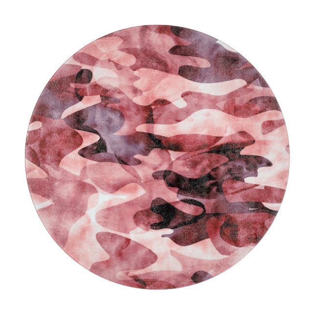 Tabla De Cortar Camuflaje de acuarela abstracta: tintineo. (Anverso)