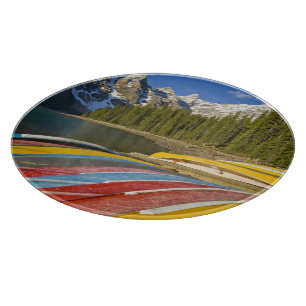 Tabla De Cortar Canadá, Alberta, Parque Nacional Banff, Moraine