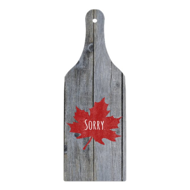Tabla De Cortar Canadiense gracioso (Anverso)