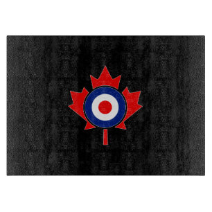 Tabla De Cortar Canadiense Maple Leaf Roundel Mod CANADA