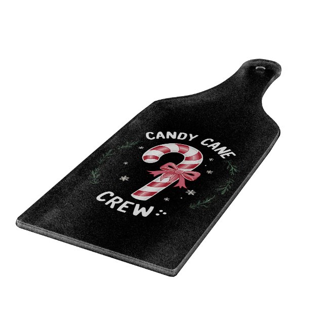 Tabla De Cortar Candy Cane Crew Funny Navidades Candy Lover Xmas (Borde)