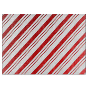 Tabla De Cortar Candy Cane Stripes Cubierta