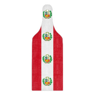 Tabla De Cortar Cañón de cortadora de vidrio con bandera de Perú