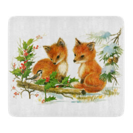 Tabla De Cortar Cañones de Navidad de época