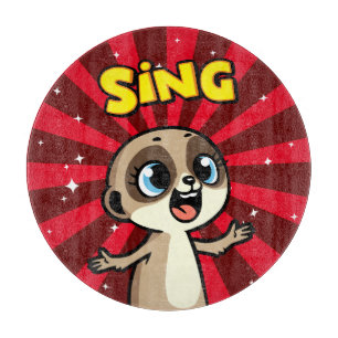Tabla De Cortar Cantando Meerkat