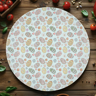 Tabla De Cortar Caprichoso Patrón Floral de Huevos de Pascua en Pa