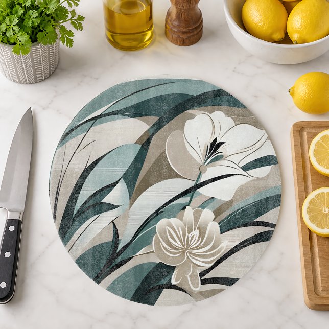Tabla De Cortar Capullos con joyas (Jeweled Buds Cutting Board
)