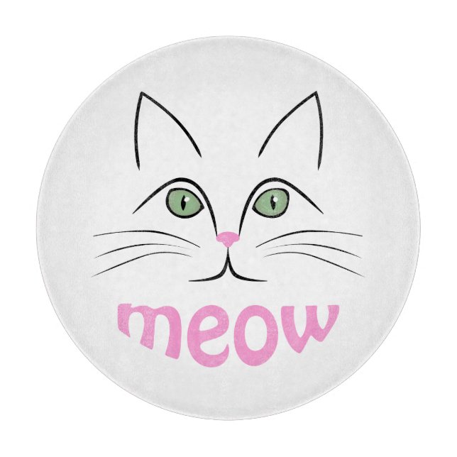 Tabla De Cortar Cara de gato (Anverso)