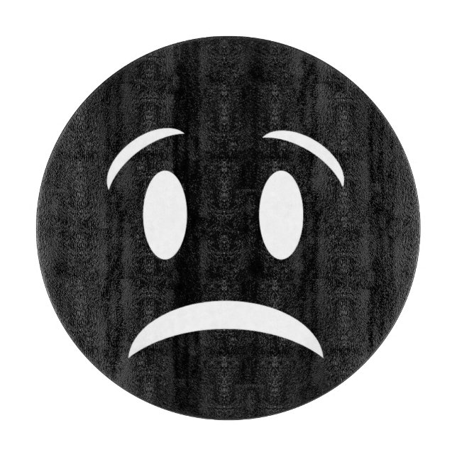 TABLA DE CORTAR CARA DE MAL HUMOR (Anverso)