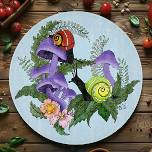 Tabla De Cortar Caracoles Cubanos Hongos Purpúreos