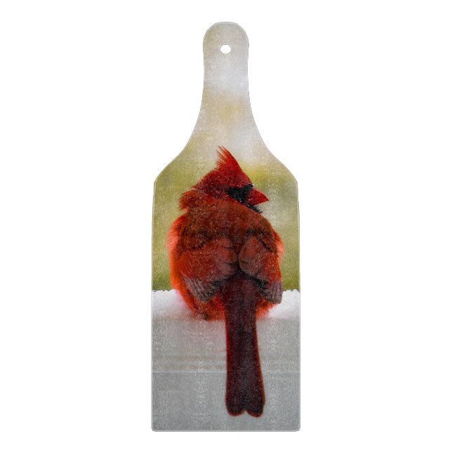 Tabla De Cortar Cardinal In Snow (Anverso)