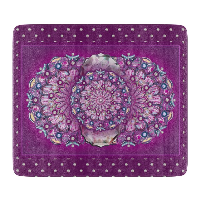 Tabla De Cortar Cardinal Red Rosace (Anverso)