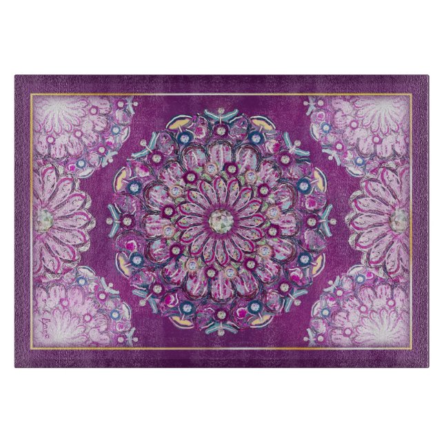 Tabla De Cortar Cardinal Red Rosace (Anverso)