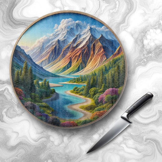 Tabla De Cortar Carpintería natural del paisaje / paisaje marino / (Nature Woodcut of Landscape Seascape Skyscape Cover Photo)