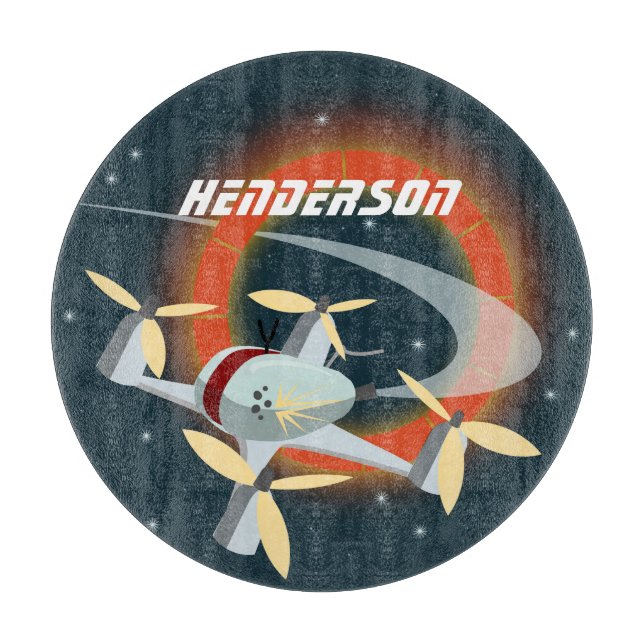 Tabla De Cortar Carreras de drones (Anverso)