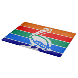 Tabla De Cortar Cartel con bandera de San Petersburgo
