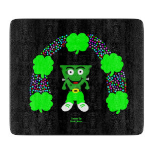 Tabla De Cortar Cartel de corte de queso franco de St. Patrick
