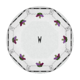 Tabla De Cortar Cartel de uvas Art Deco (personalizadas)