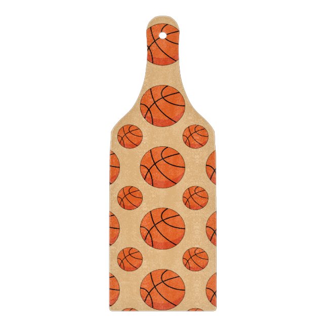 Tabla De Cortar Cartoon Basketball Ball (Anverso)