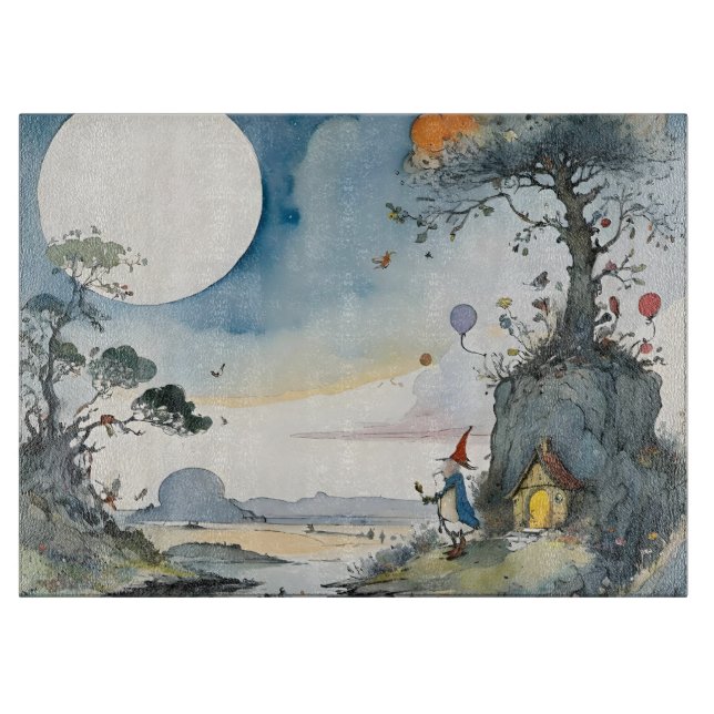 Tabla De Cortar Cartoon wizard dreamscape (Anverso)