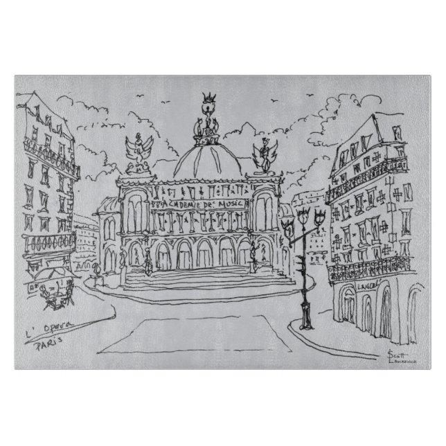 Tabla De Cortar Casa de la Ópera Palais Garnier | París, Francia (Anverso)