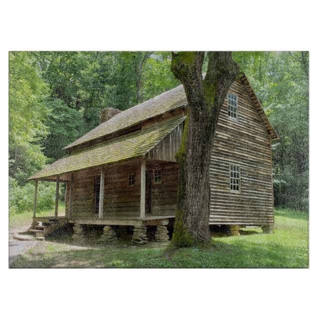 Tabla De Cortar Casa del siglo XIX en Cades Cove, Tennessee (Anverso)