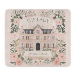 Tabla De Cortar Casa señorial de Bridgerton con flores rosas