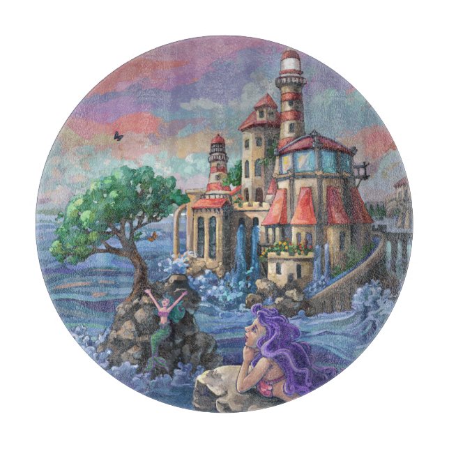 Tabla De Cortar Castillo de Sirena (Anverso)