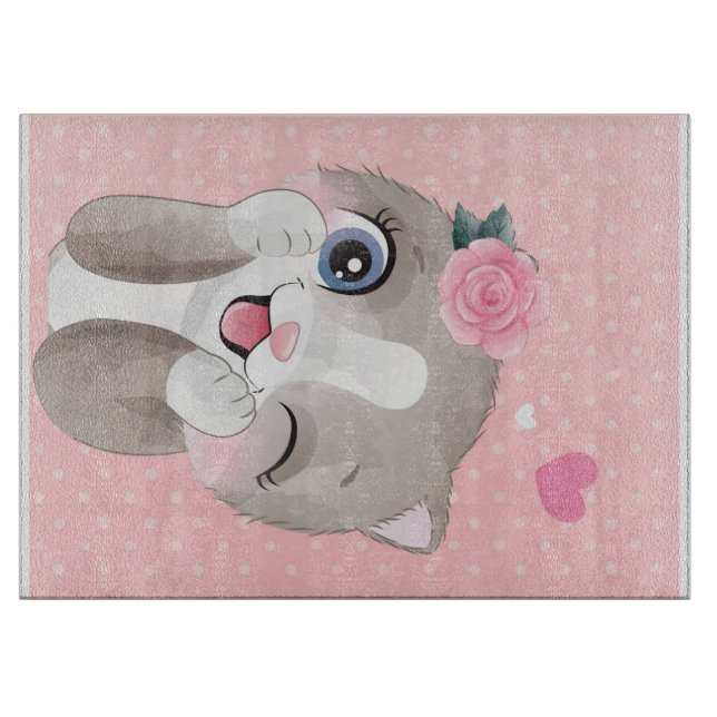 Tabla De Cortar Cat Lover | Pequeños gatitos (Anverso)