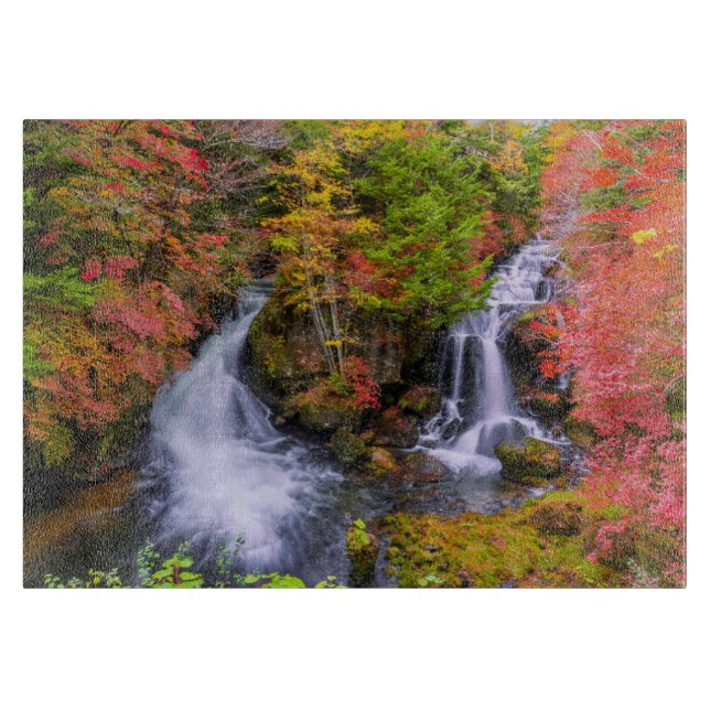 Tabla De Cortar Cataratas | Cascadas de grifo Nikko Japón Caída (Anverso)