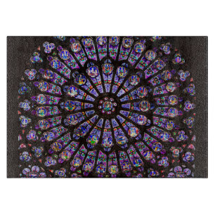 Tabla De Cortar Catedral de Notre Dame Ventana Rosa de París