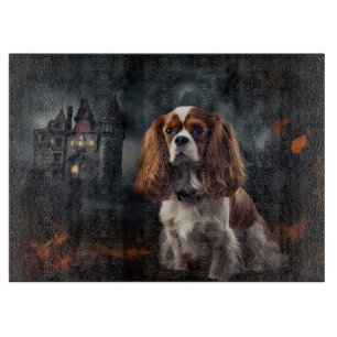 Tabla De Cortar Cavalier King Charles Spaniel Halloween Espantoso