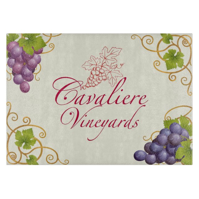 Tabla De Cortar Cavaliere Vineyards Cutting Board (Anverso)